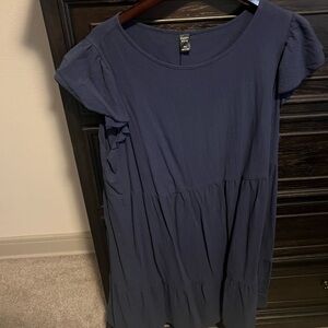SHEIN Navy Blue Short Sleeve Dress